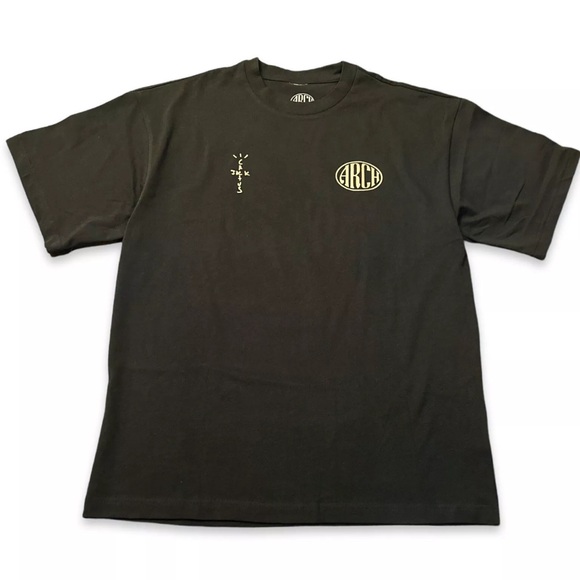 Travis Scott x Virgil Abloh c/o Cactus Jack Off White Nike Black Tee - Picture 2 of 8